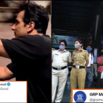 Mumbai Railway Police Responds To Sonu Sood’s Dangerous Viral Video On A Moving Train