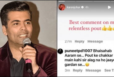Karan Johar gives epic reply to troll who targeted him for pouting on social media