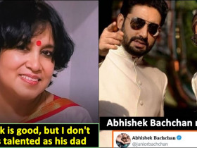 Abhishek Bachchan gives epic reply to Taslima Nasreen's deleted Tweet comparing him to dad Amitabh