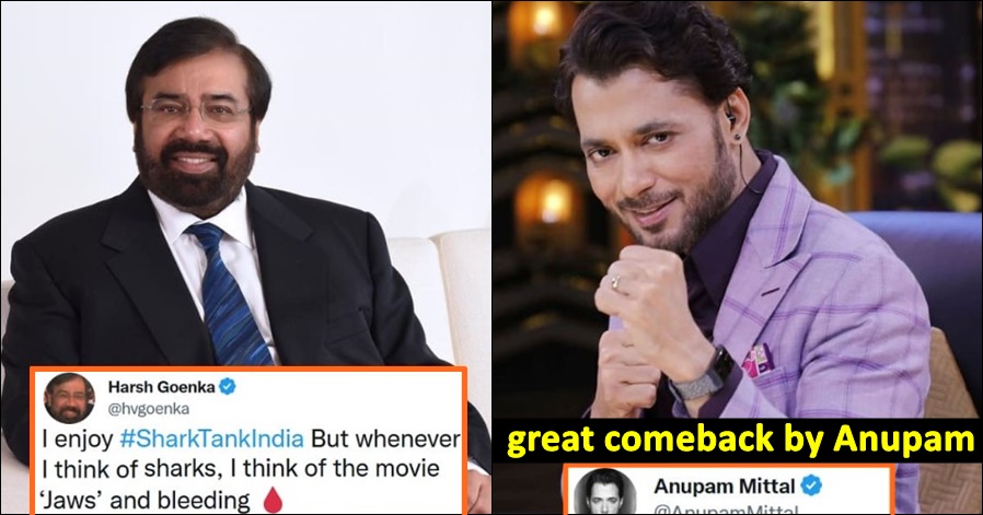 Anupam Mittal's epic reply to Harsh Goenka's claim that Sharks are running on losses