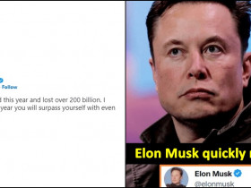 Elon Musk quickly replies to Twitter User who Mocked Him for Losing $200 Billion, read details