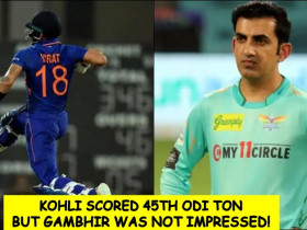 Gambhir makes a shocking remark after Kohli scores his 45th ODI century