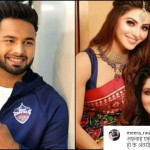 Urvashi Rautela’s Mom Meera Shares Rishab Pant’s Pic and posts a special message
