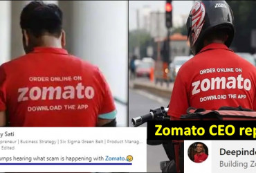 Zomato CEO replies after User finds Scam in the Food Delivery App, catch details