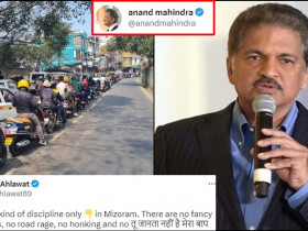 Anand Mahindra is really impressed with Mizoram people for following traffic rules, check out the tweet