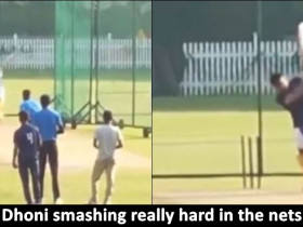 Vintage MS Dhoni is back! hits sixes in the nets, here is the viral video
