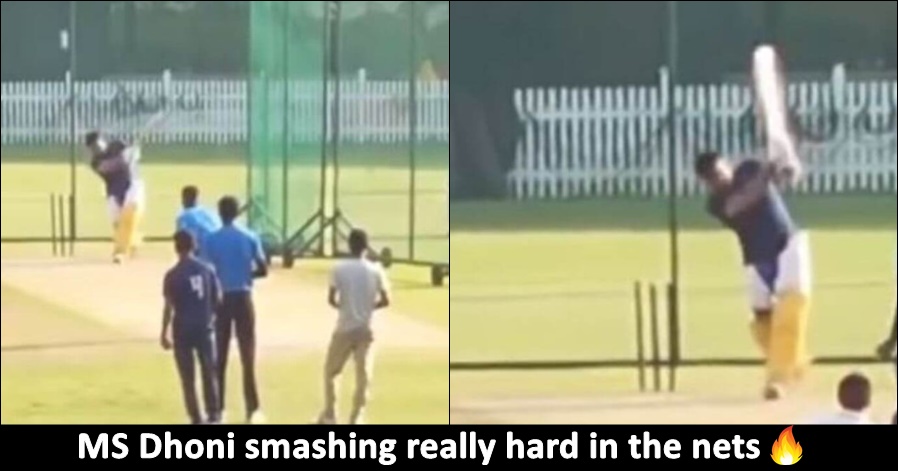 Vintage MS Dhoni is back! hits sixes in the nets, here is the viral video