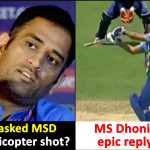 Reporter asks Dhoni, "why no helicopter shot?", here's what MSD replied