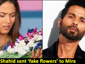 Mira Rajput reacts as Shahid Kapoor gifts her 'fake flowers', calls him 'cheap'