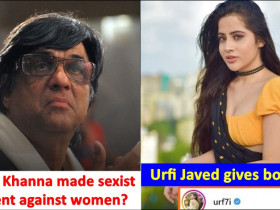 Urfi gives epic reply to Mukesh Khanna for his sexist comment against women