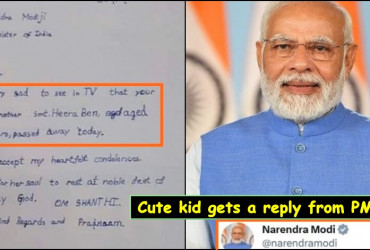 Class 2 kid writes a cute letter to PM Modi, here's what Modi replied