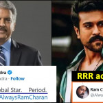 Anand Mahindra calls Ram Charan a "Global star", 'RRR' actor reacts!!!