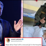 Anand Mahindra shares pic of Indian army doctor with rescued girl in Turkey, check out the special tweet
