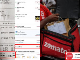 Zomato Responds After Customer Highlights Differences Between App’s Online & Offline Bills