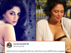 Kavita Kaushik reacts after Guy comments Ugly 41-yr-old lady on her pic