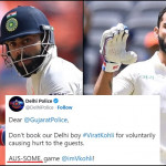 Delhi Police indirectly roasts Australian cricketers on Twitter, fans love it!