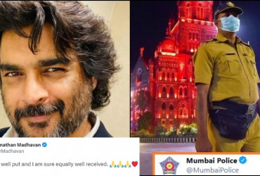 When Madhavan liked Mumbai Police's Tweet and got Epic Reply