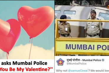 Mumbai police gives Witty Reply after Guy asks, ''Will You Be My Valentine?''