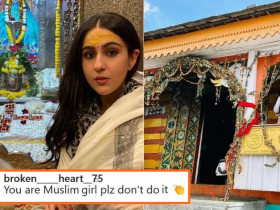Sara Ali Khan replies to Trolls targeting her for visiting Mahadev Temple