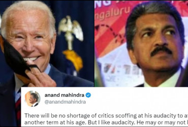 Anand Mahindra supports Joe Biden's bid for second term as US President, check out the tweet!