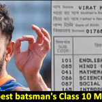 How much did Kohli score in Class X? Quickly take a look at his Mark sheet!