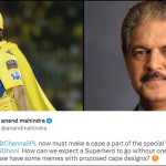 Anand Mahindra posts a special tweet for CSK captain MS Dhoni, check it out!