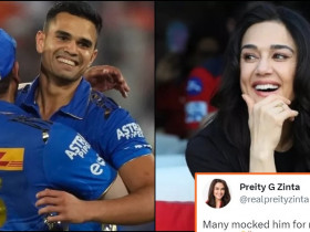 Preity Zinta's tweet On Nepotism after Arjun Tendulkar won It For Mumbai Indians against SRH