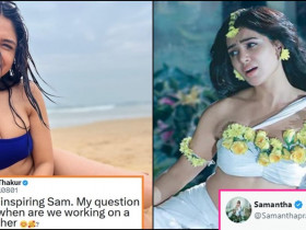 Samantha's Reply To Mrunal Thakur’s Question On Working Together goes viral
