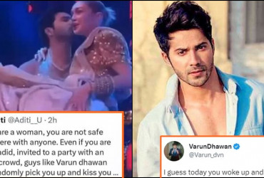 Varun Dhawan Gives Strong Reply after being called ‘Disgusting’ for Kissing Gigi Hadid