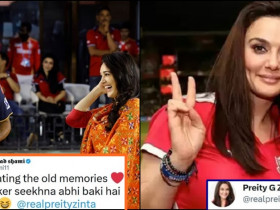 Preity Zinta's classic reply to Shami after their Pic goes Viral