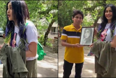 WATCH: Adah Sharma gives a SWEET reaction to a fan who gave her a GIFT