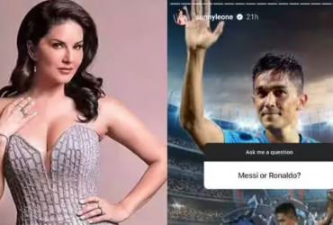 Fan asks Sunny Leone to pick between Ronaldo and Messi, she gave an EPIC reply!