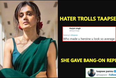 Hater tries to take a swipe at Taapsee Pannu, the actress strikes back!