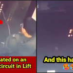 Man urinates inside lift at electric board, and Karma teaches him lesson