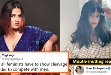 “Why do all feminists show cleavage to compete with men?” – Sona Mohapatra gives a mouth-shutting reply!