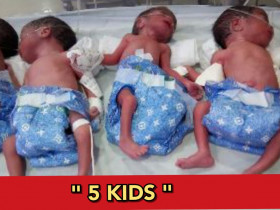 This Indian lady gives birth to 5 kids together, everyone's shocked?