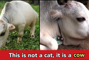 This is world's smallest cow, it is smaller than a Cat- check out where it is