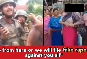 Manipur: local women caught removing their clothes and threatening Jawans of fake rape cases