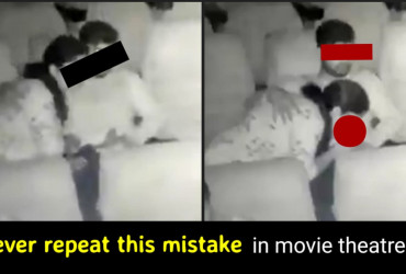 Indian Couple caught during their intimate moments in movie theatre, CCTV camera recorded everything