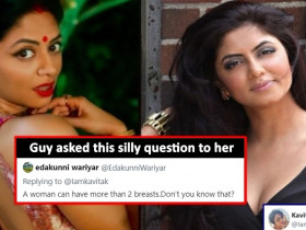 This TV actress gave a Sharp reply to User's silly question about 3 breasts