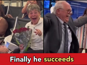 78yr old man proposes to his school crush, he wanted her for years