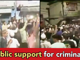 Muslims shout "Allah o Akbar" after two Muslim youths harass a minor Hindu girl