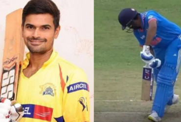 Former CSK player Badrinath trolls Rohit Sharma after he was clean bowled against Pakistan