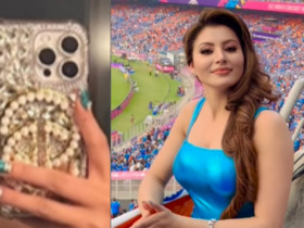 Urvashi Rautela loses "24 Karat Real Gold iPhone" during Ind vs Pak match, Police reacts!