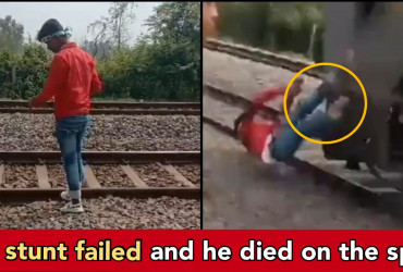 Influencer was making reels on railway tracks, got run over by fast Train