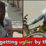 Video shows Sikh extremists beating a poor Hindu on cycle, users express their anger on X