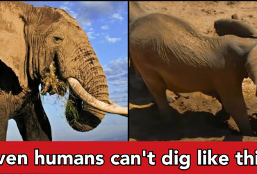 Unbelievable! Elephants digging well for water, all the elephants quench their thirst