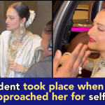 Veteran actress Rekha slaps a fan after he takes Selfie with her