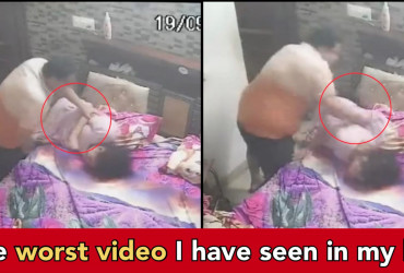 Man seen ruthlessly beating 73yr old mother, this video has gone viral