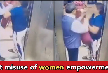 Retired IAS slaps woman, but CCTV  shows woman was harassing him, threw his phone first